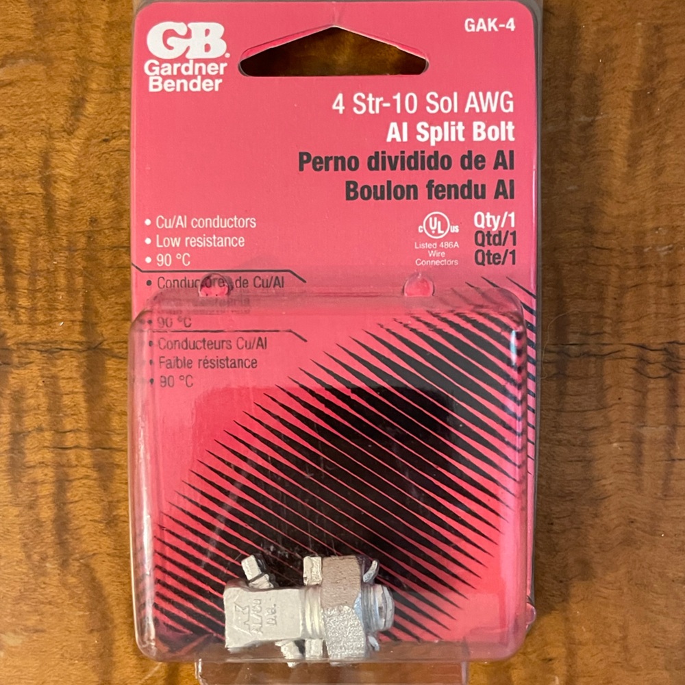 GAK-4 Aluminum Split Bolt Connector